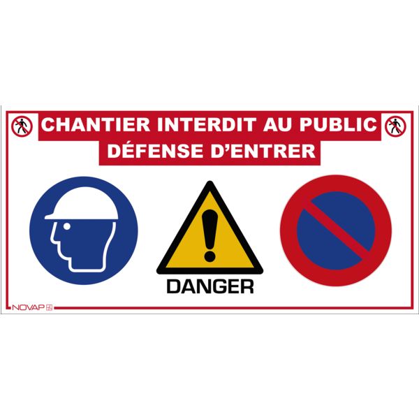 Image du produit : Panneau de chantier multi-informations
