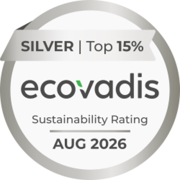 Badge ECOVADIS Silver pour ROGA 